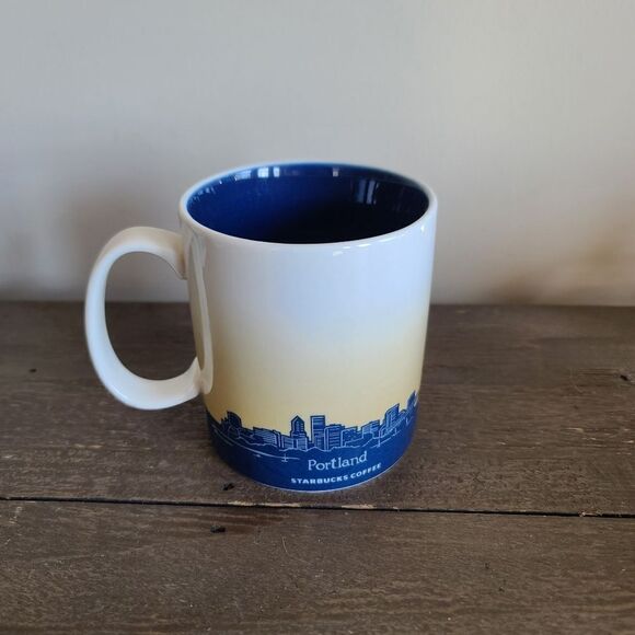 Starbucks Coffee Mug Collector Global Icon City Series Portland 2009 16 oz - Picture 3 of 6